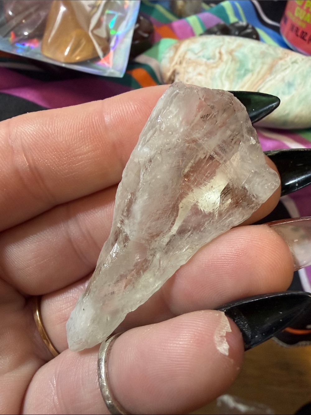 Clear Quartz Raw Crystal Point - Natural Clear Stone